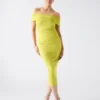 Eco Alva jurk met ruches Eco Alva jurk met ruches