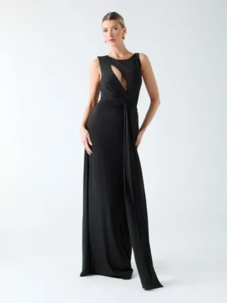 Eco Alva Maxi-jurk met knoop