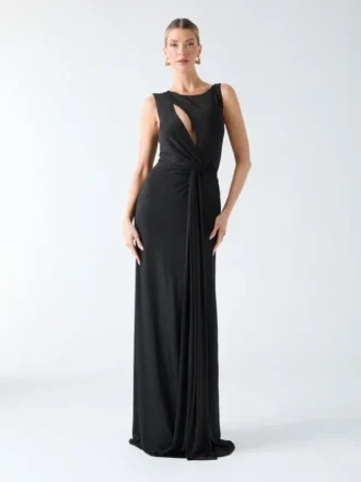 Eco Alva Maxi-jurk met knoop