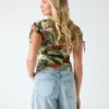 Eco Amaya bedrukte mesh top Eco Amaya bedrukte mesh top