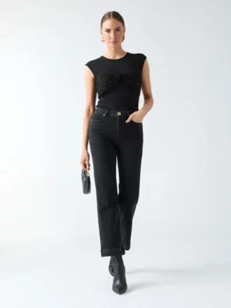 Eco Amelia top met gedraaide voorkant