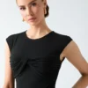 Eco Amelia top met gedraaide voorkant