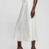 Eco Anastasia midi-rok van satijn Eco Anastasia midi-rok van satijn