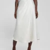 Eco Anastasia midi-rok van satijn Eco Anastasia midi-rok van satijn