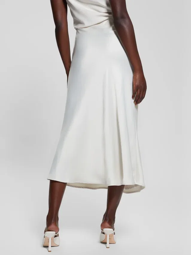 Eco Anastasia midi-rok van satijn Eco Anastasia midi-rok van satijn