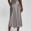 Eco Anastasia midi-rok van satijn Eco Anastasia midi-rok van satijn