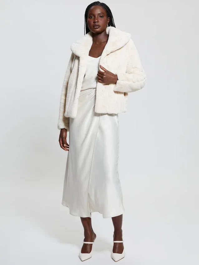 Eco Anastasia midi-rok van satijn Eco Anastasia midi-rok van satijn
