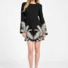 Eco Angele Foliage mini-jurk Eco Angele Foliage mini-jurk