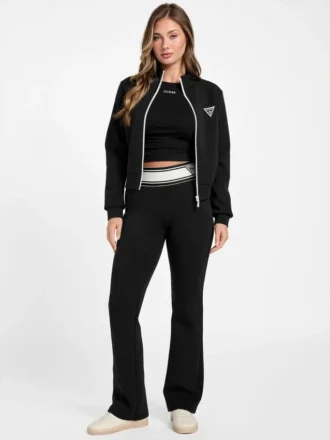 Eco Ann scuba-sweatshirt met doorlopende rits