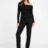 Eco Astrid asymmetrische gedrapeerde top Eco Astrid asymmetrische gedrapeerde top