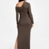 Eco Astrid Off-Shoulder gedrapeerde jurk Eco Astrid Off-Shoulder gedrapeerde jurk