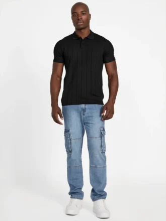 Eco Axel geribbelde polo