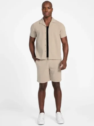 Eco Baron-overhemd met textuur