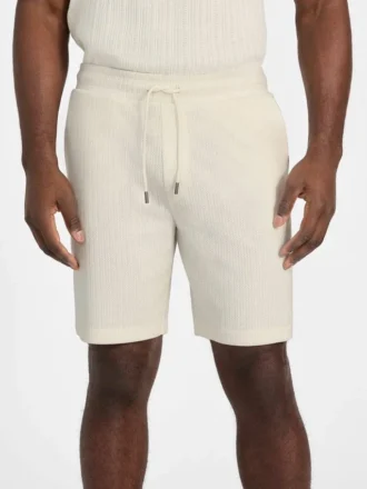 Eco Baron-short met textuur