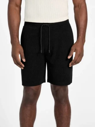 Eco Baron-short met textuur