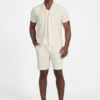 Eco Baron-short met textuur Eco Baron-short met textuur
