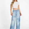 Eco Bellflower bloemenprint wijde Jeans Eco Bellflower bloemenprint wijde Jeans