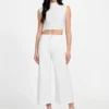 Eco Bellflower cropped jeans met wijde pijpen
