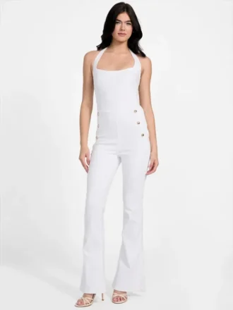 Eco Blair halterdenim jumpsuit