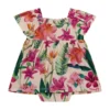 Eco-bloemenbodysuitjurk (0-12 maanden) Eco-bloemenbodysuitjurk (0-12 maanden)