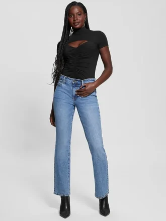 Eco Brienna top met uitsnijdingen