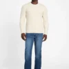 Eco Bryson-trui met V-hals en textuur