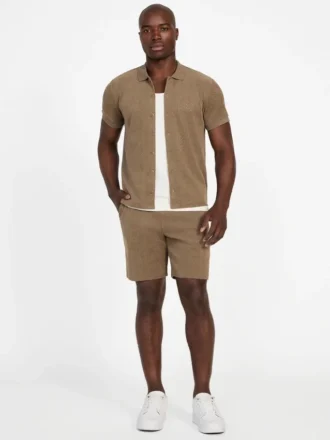 Eco Calvin Chevron-gebreide short