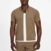 Eco Calvin overhemd met chevronpatroon Eco Calvin overhemd met chevronpatroon