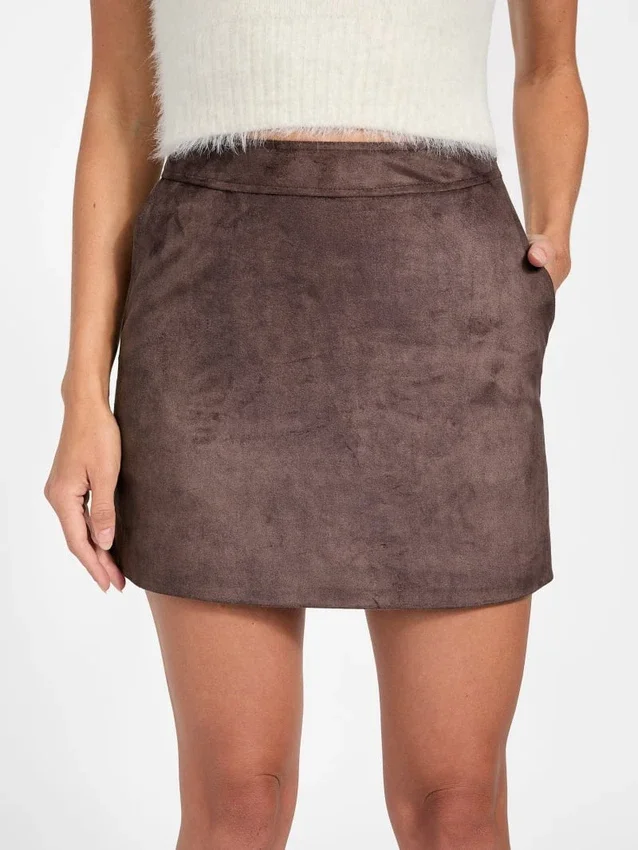 Eco Camryn mini-rok van imitatiesuède Eco Camryn mini-rok van imitatiesuède