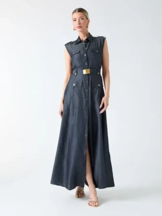 Eco Carla maxi-denimjurk