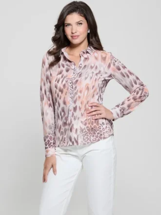 Eco Clouis-overhemd met print