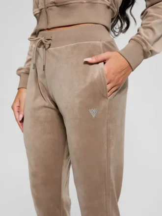 Eco Couture fluwelen joggingbroek