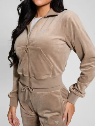 Eco Couture Sweatshirt met doorlopende rits