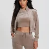 Eco Couture Sweatshirt met doorlopende rits Eco Couture Sweatshirt met doorlopende rits