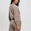 Eco Couture Sweatshirt met doorlopende rits Eco Couture Sweatshirt met doorlopende rits