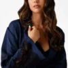 Eco Daphne lange satijnen kimono