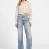 Eco-denimjeans met wijde pijpen Eco-denimjeans met wijde pijpen