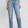 Eco Destroyed Mom Jeans Eco Destroyed Mom Jeans
