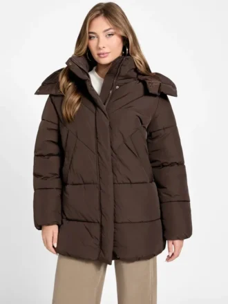 Eco Eleonor pufferjas met capuchon