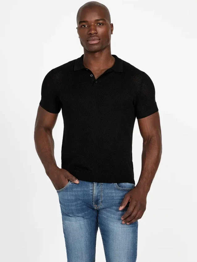 Eco Elijah gebreide polo Eco Elijah gebreide polo