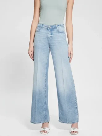Eco Featherweight Palazzo-Jeans met middelhoge taille