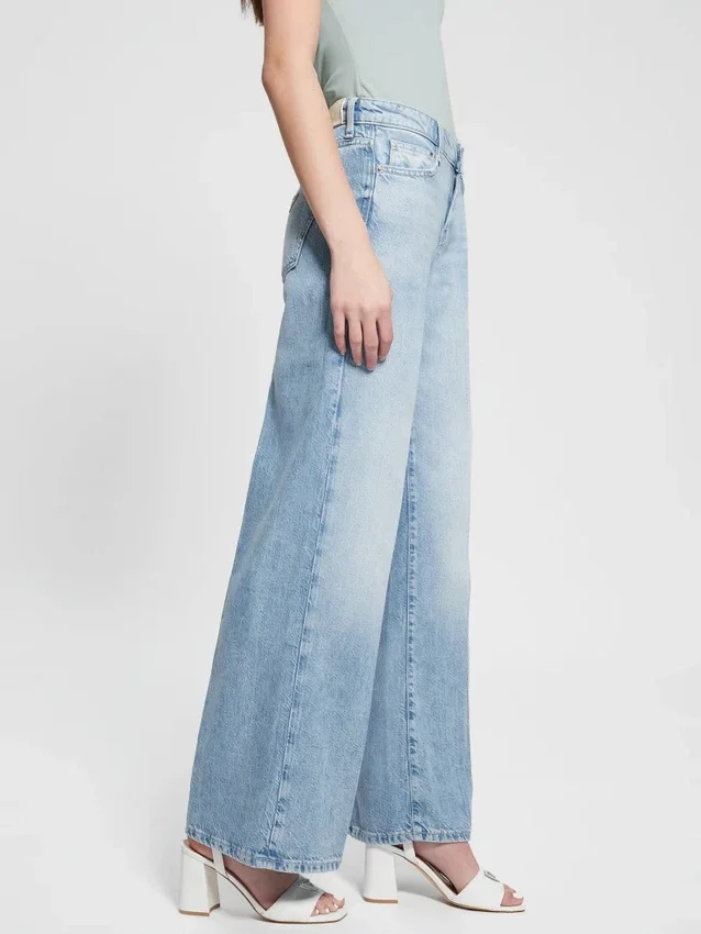 Eco Featherweight Palazzo-Jeans met middelhoge taille Eco Featherweight Palazzo-Jeans met middelhoge taille