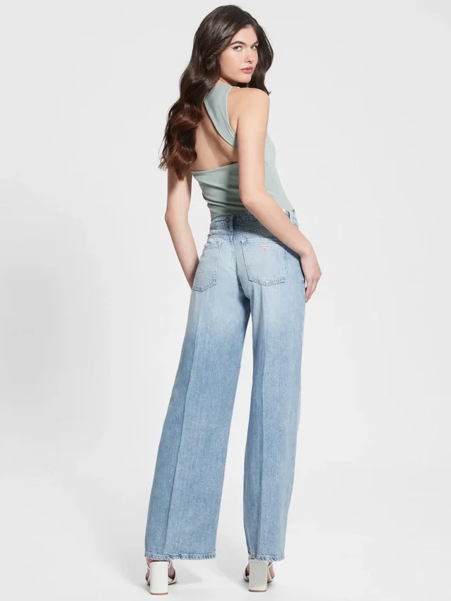 Eco Featherweight Palazzo-Jeans met middelhoge taille Eco Featherweight Palazzo-Jeans met middelhoge taille