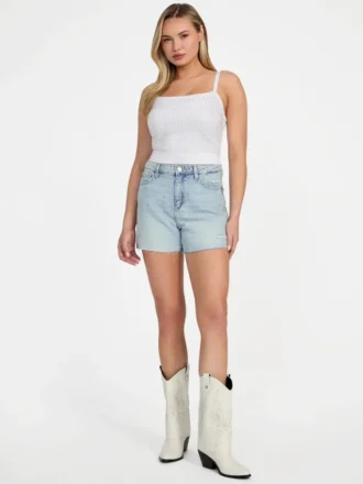 Eco Featherweight Relaxed Midi Denim Shorts