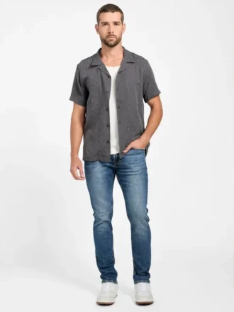 Eco Finnley slim-fit taps toelopende Jeans