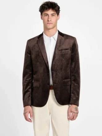 Eco Fulham-blazer van fluweel met reliëf