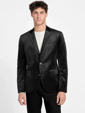 Eco Fulham-blazer van fluweel met reliëf