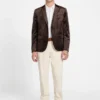Eco Fulham-blazer van fluweel met reliëf Eco Fulham-blazer van fluweel met reliëf