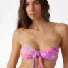 Eco geknoopte bandeau-bikinitop Eco geknoopte bandeau-bikinitop