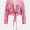 Eco geknoopte cropped kimono Eco geknoopte cropped kimono
